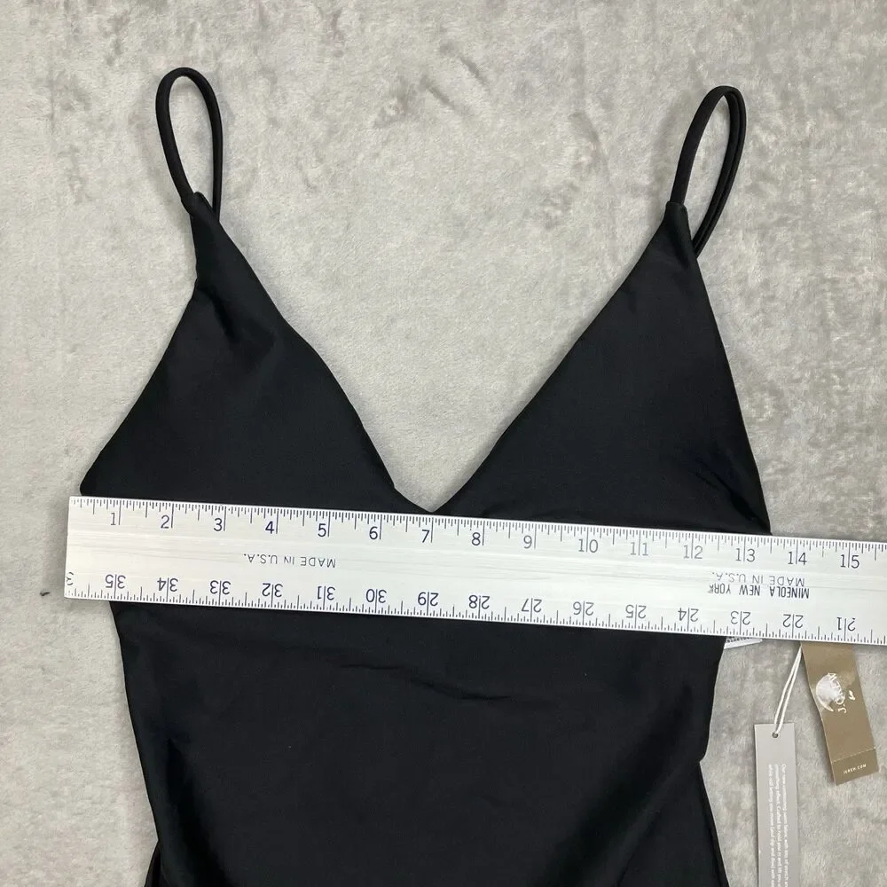 J Crew Classic Sculpt Lana One-Piece Womens 10 Black Luxe Slimming Resort CI367 - Picture 4 of 10